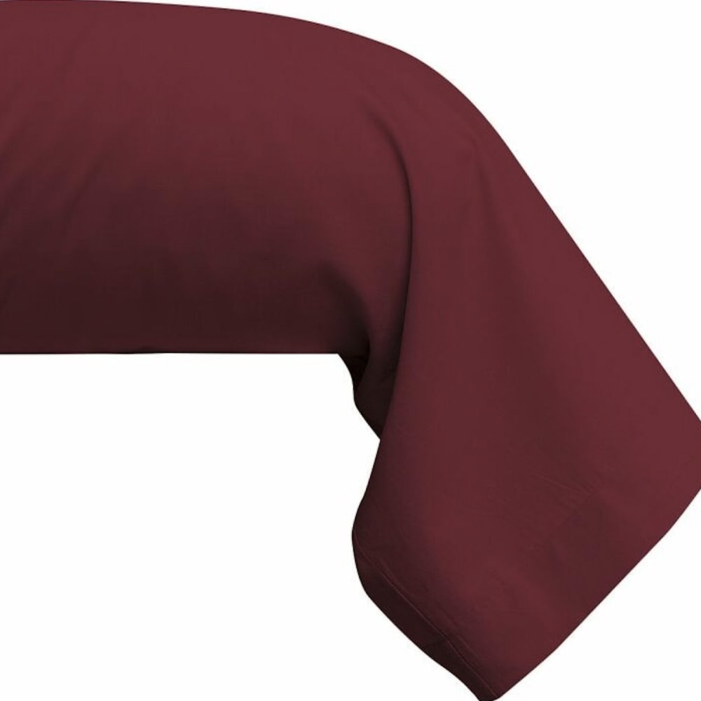 Taie de traversin coton rouge 185 cm