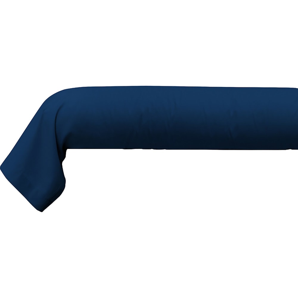 Taie de traversin coton bleu impérial 140 cm