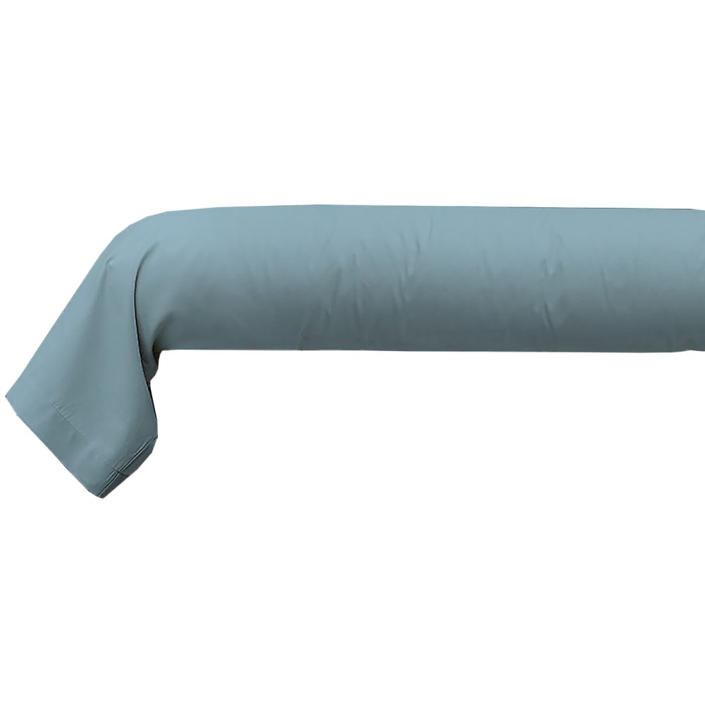 Taie de traversin coton bleu polaire 200 cm
