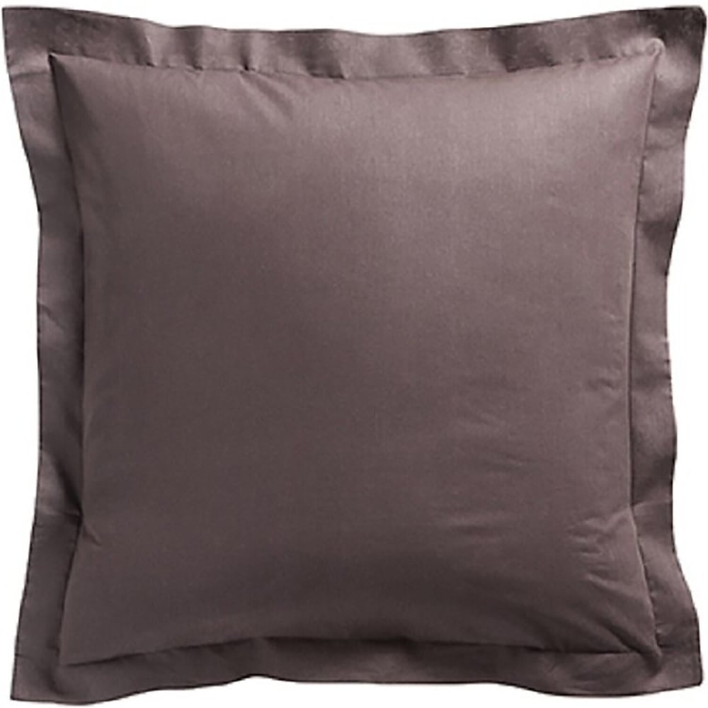 Taie d'oreiller coton marron 75x75 cm