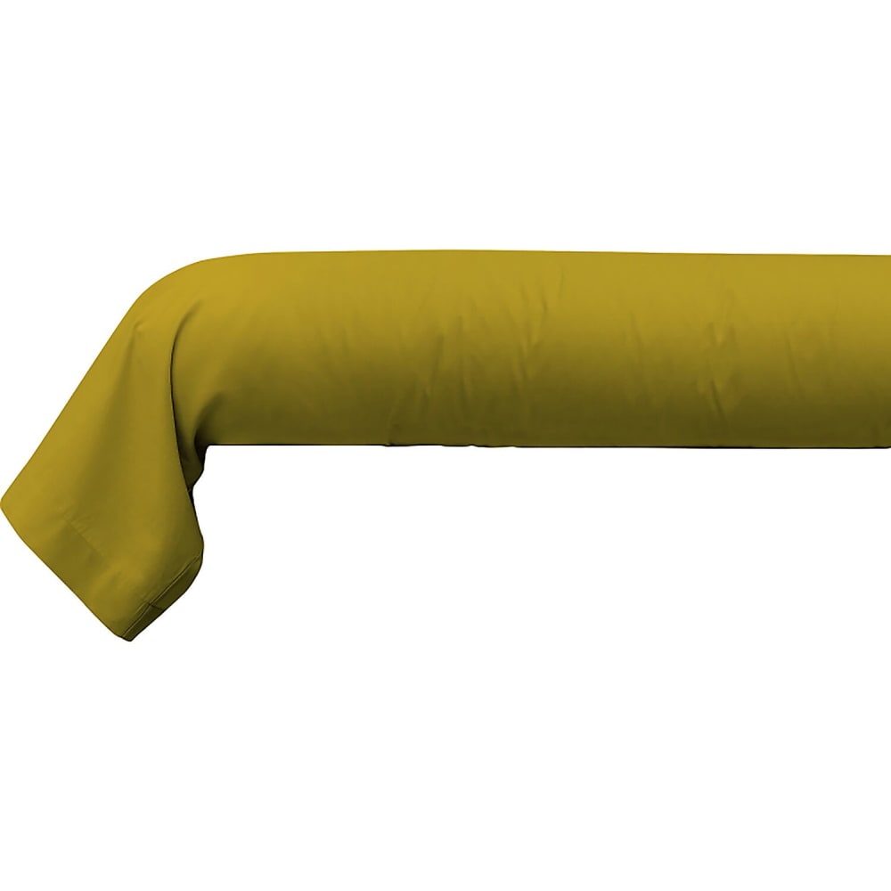 Taie de traversin coton jaune gold 140 cm