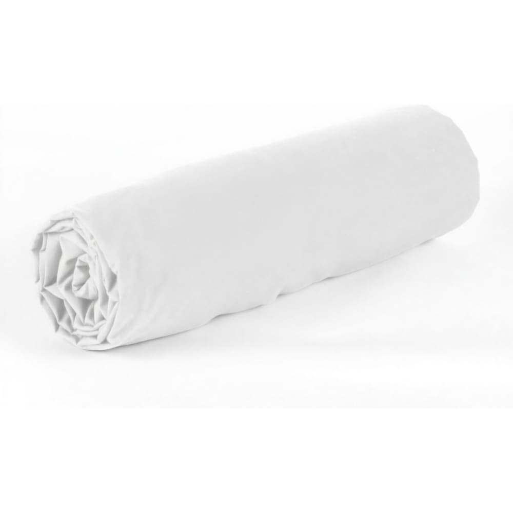 Drap housse coton blanc 90x190 cm — vue 3