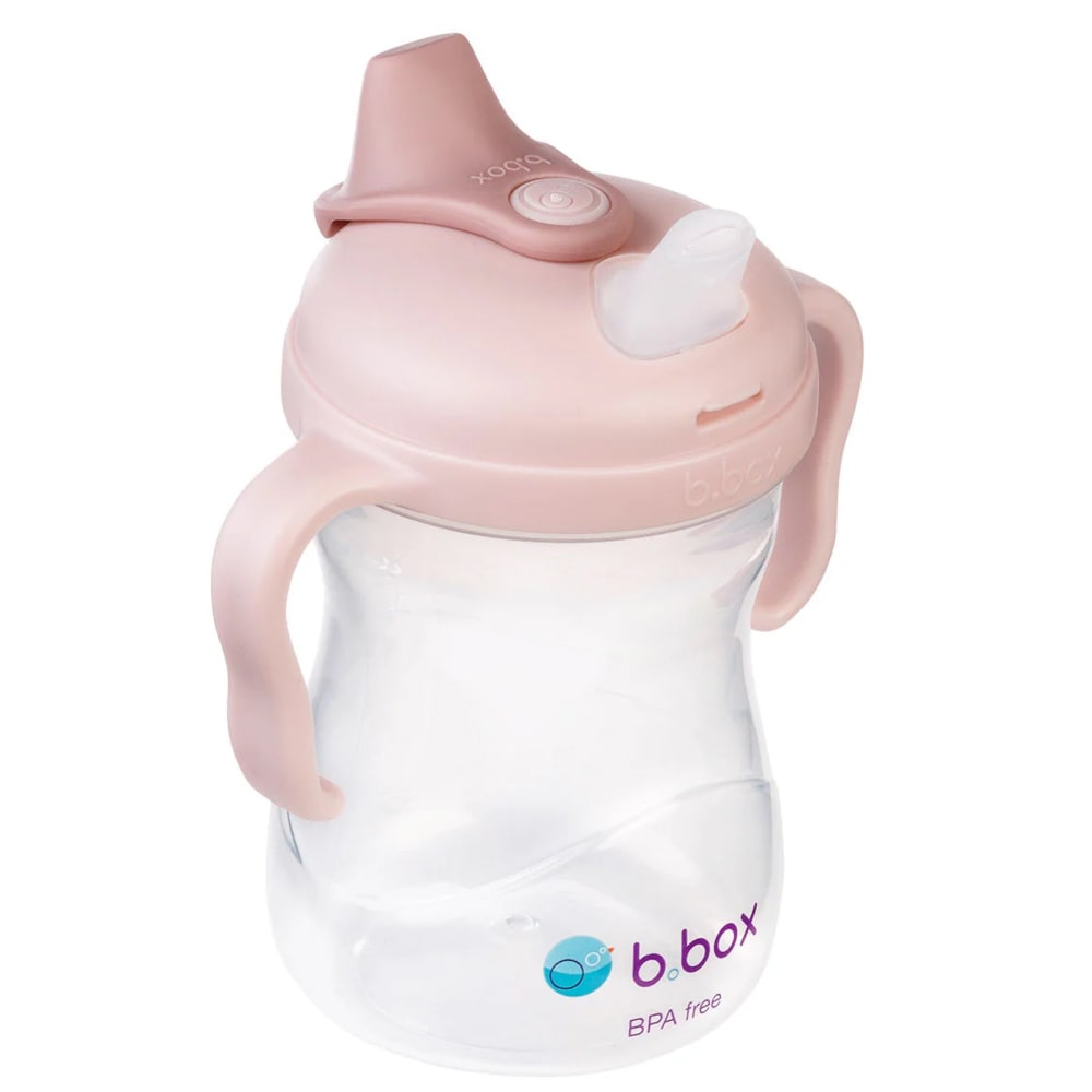 Tasse d'apprentissage bébé avec bec rose 15x12x8 cm
