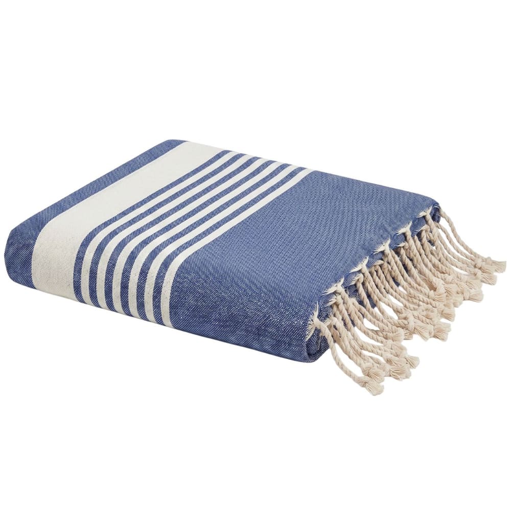 Sevira Kids Fouta aus recycelter baumwolle style seaside Blau