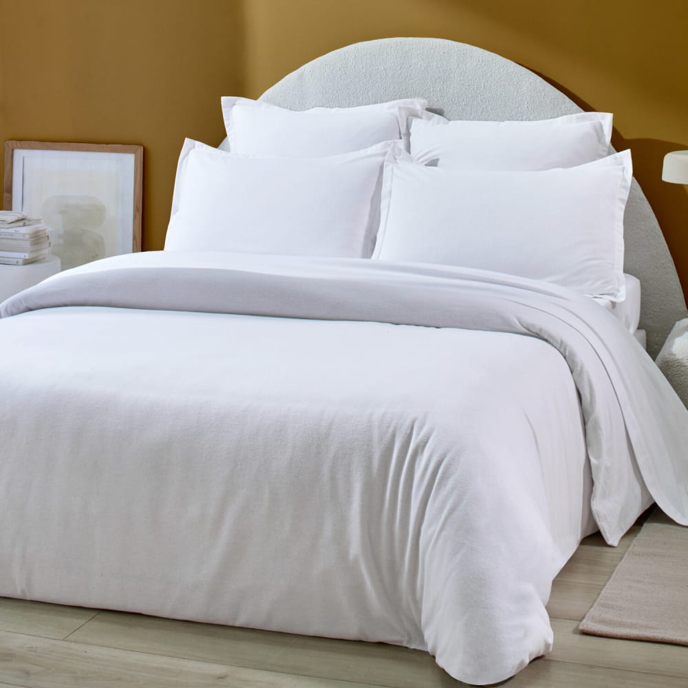 Housse de couette flanelle de coton orea 240x220 cm — vue 3
