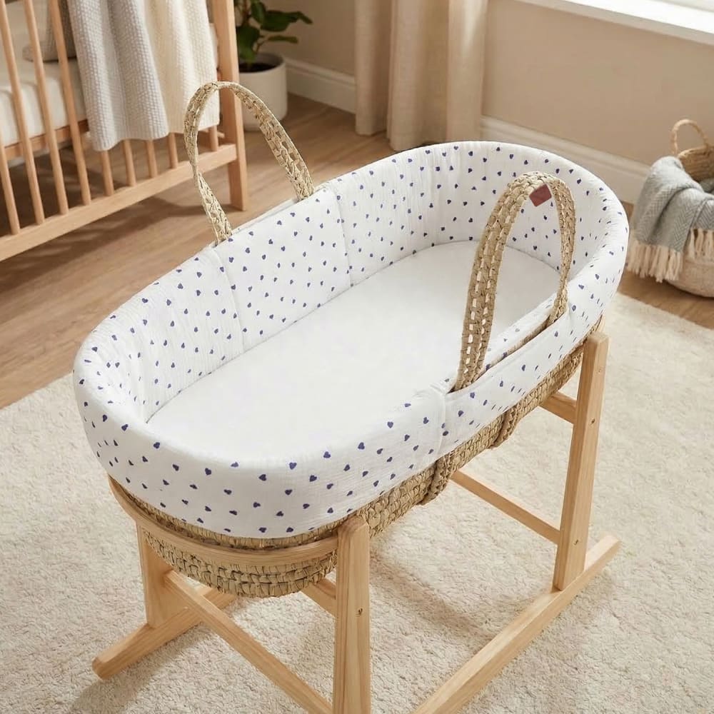Babykorb-set aus baumwollgaze - Maisons Du Monde