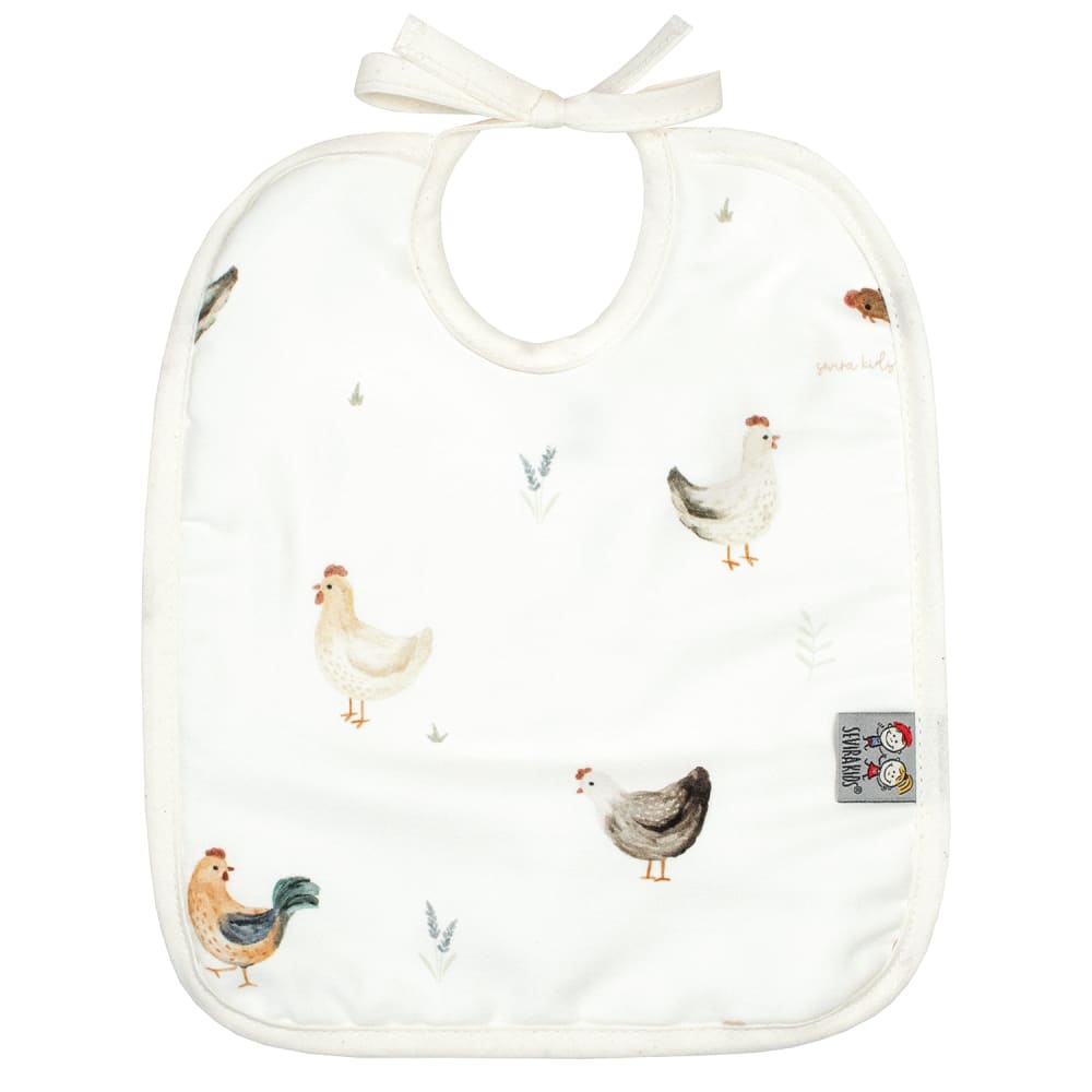 Sevira Kids Lätzchen zum binden aus baumwolle und bambus ecru style classic chic Beige Baby