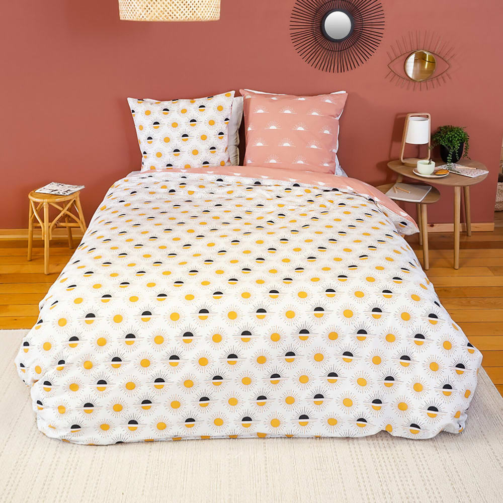 Parure de lit coton blanc 240x220 cm Parure de lit coton blanc 240x220 cm