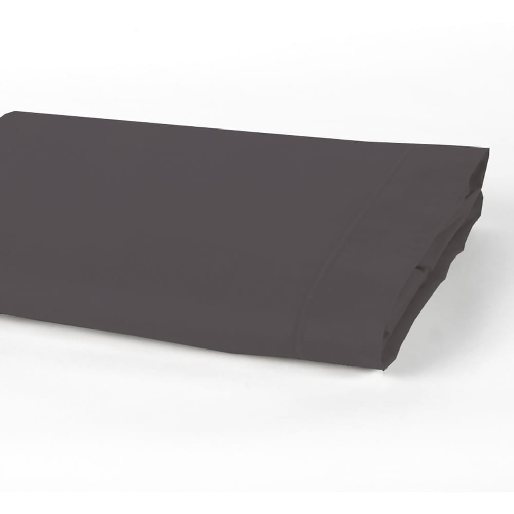 Draps plat coton gris 240x300 cm — vue 3