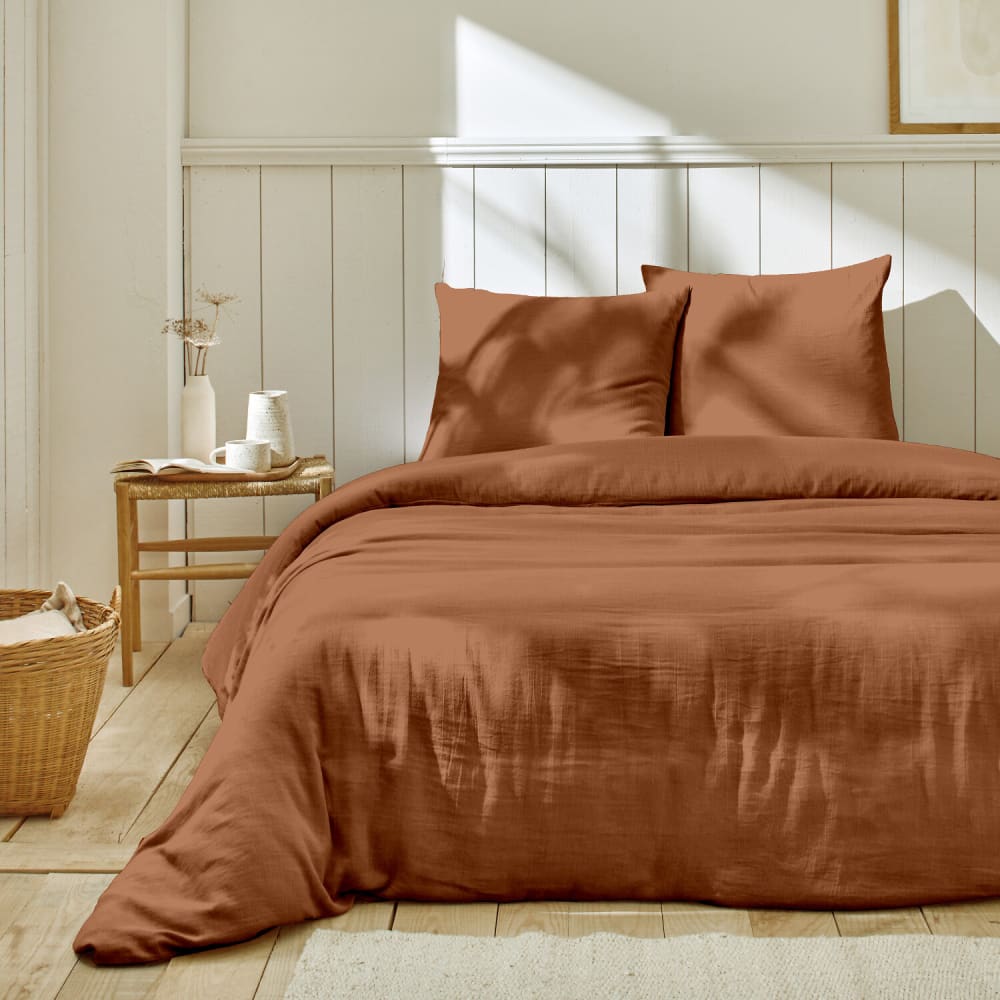 Parure de lit + 2 taies - rouge