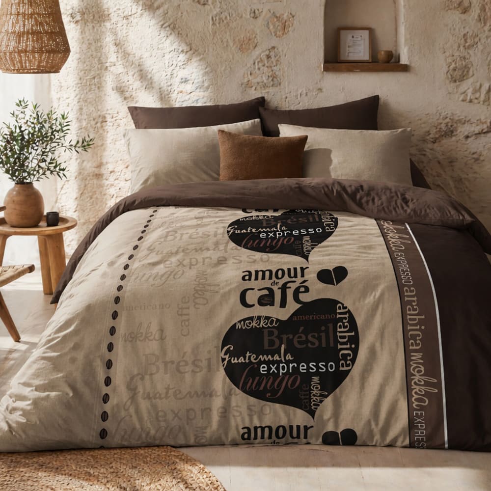 Couette enfant couette polyester taupe 140x200 cm