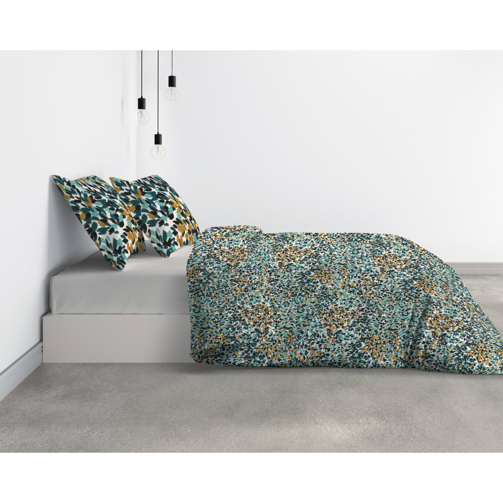 Parure de lit 2 personnes Telma avec housse de couette et taies d'ore Parure de lit 2 personnes Telma avec housse de couette et taies d'ore