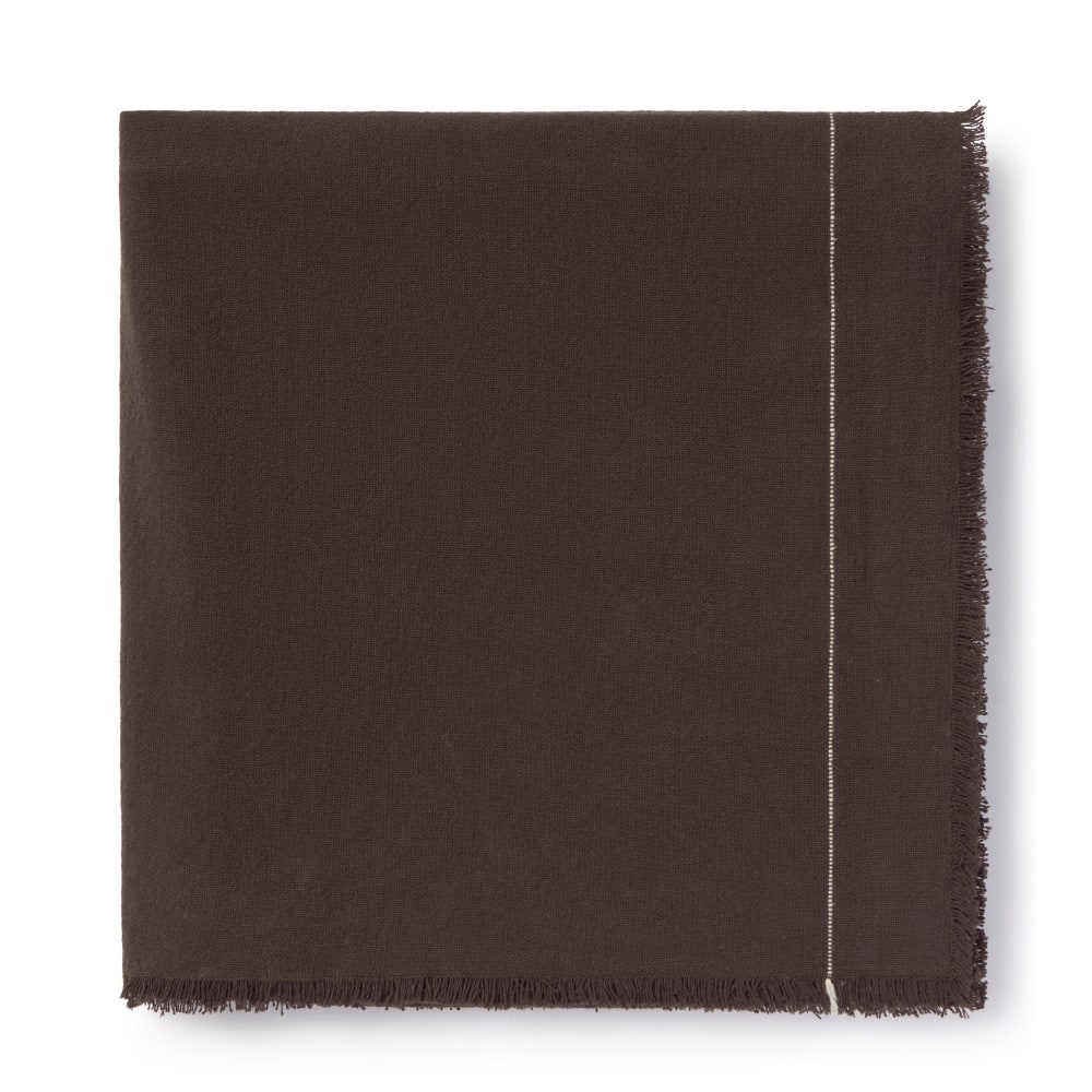 Handgewebter Tischteppich aus Baumwolle, 160 x 250 cm + Fransen -
