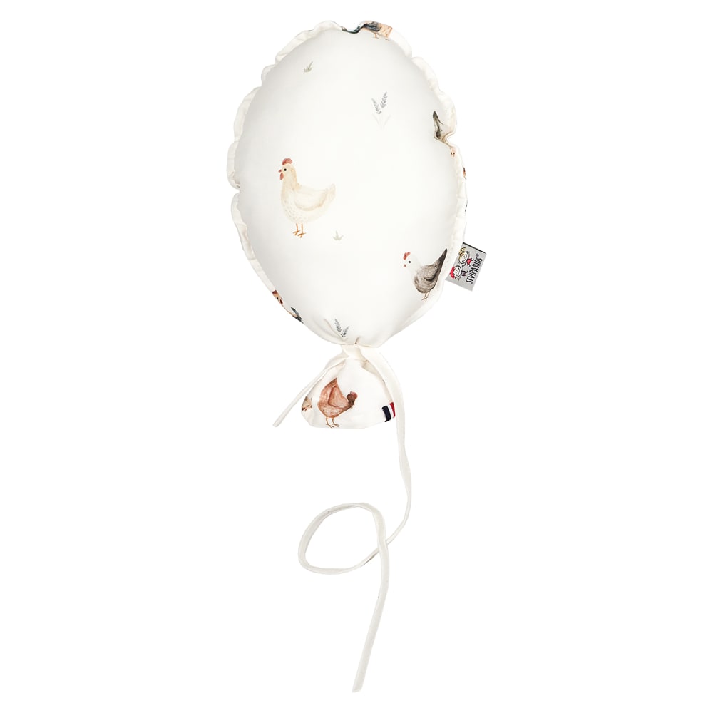 Ballon mural déco enfant coton écru 28 cm