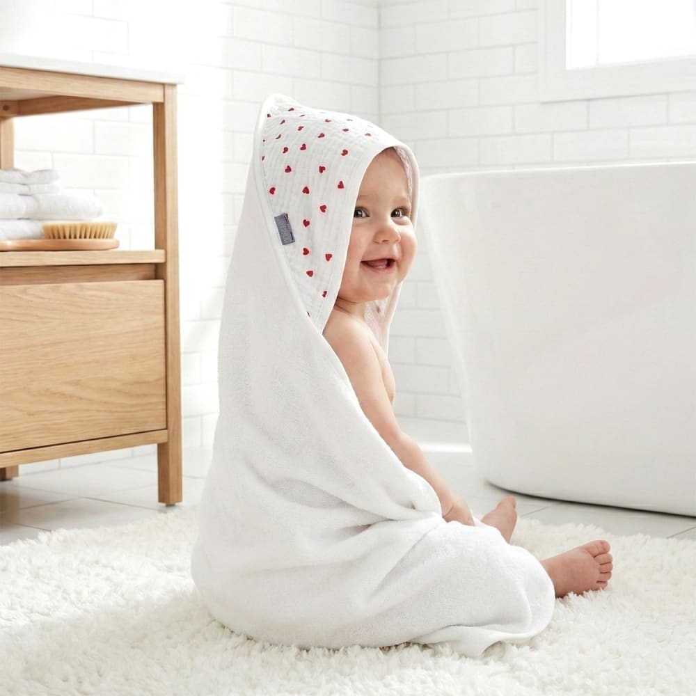 Baby kapuzenhandtuch aus baumwolle und bambus - Maisons Du Monde