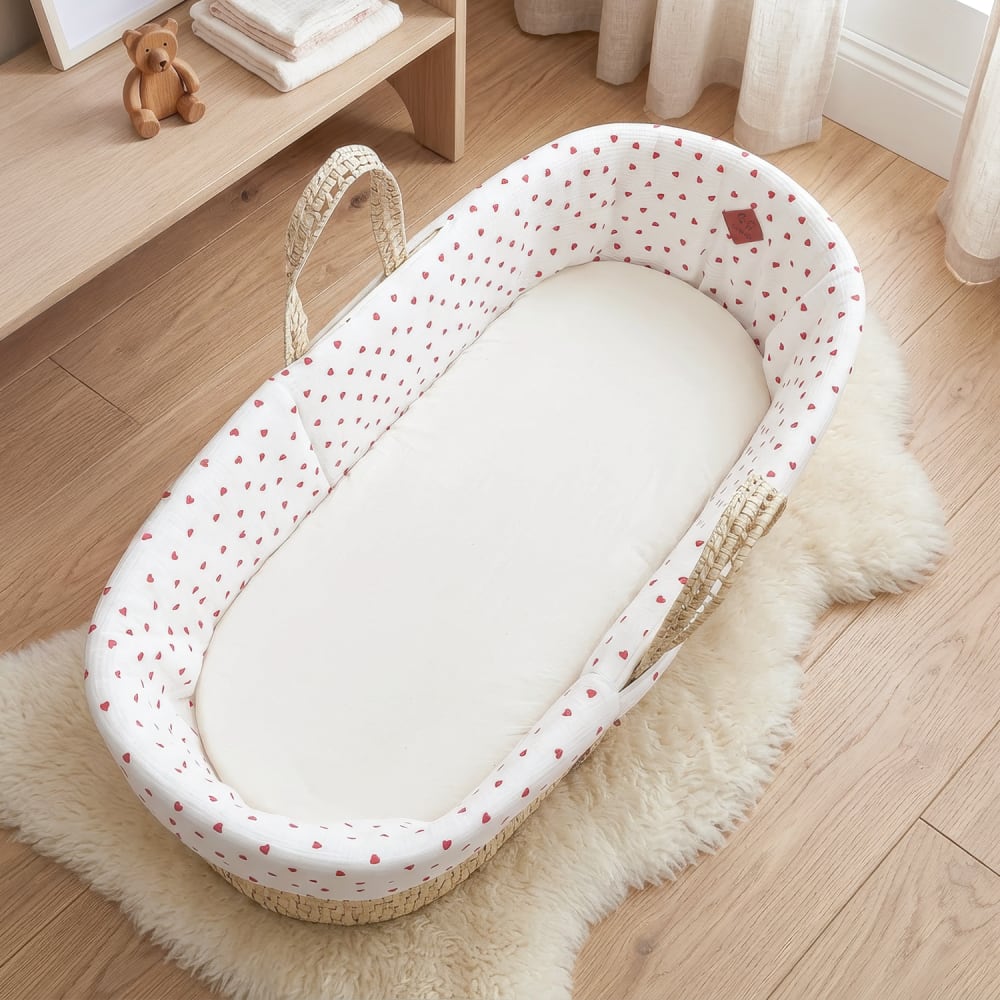 Babykorb-set aus baumwollgaze - Maisons Du Monde