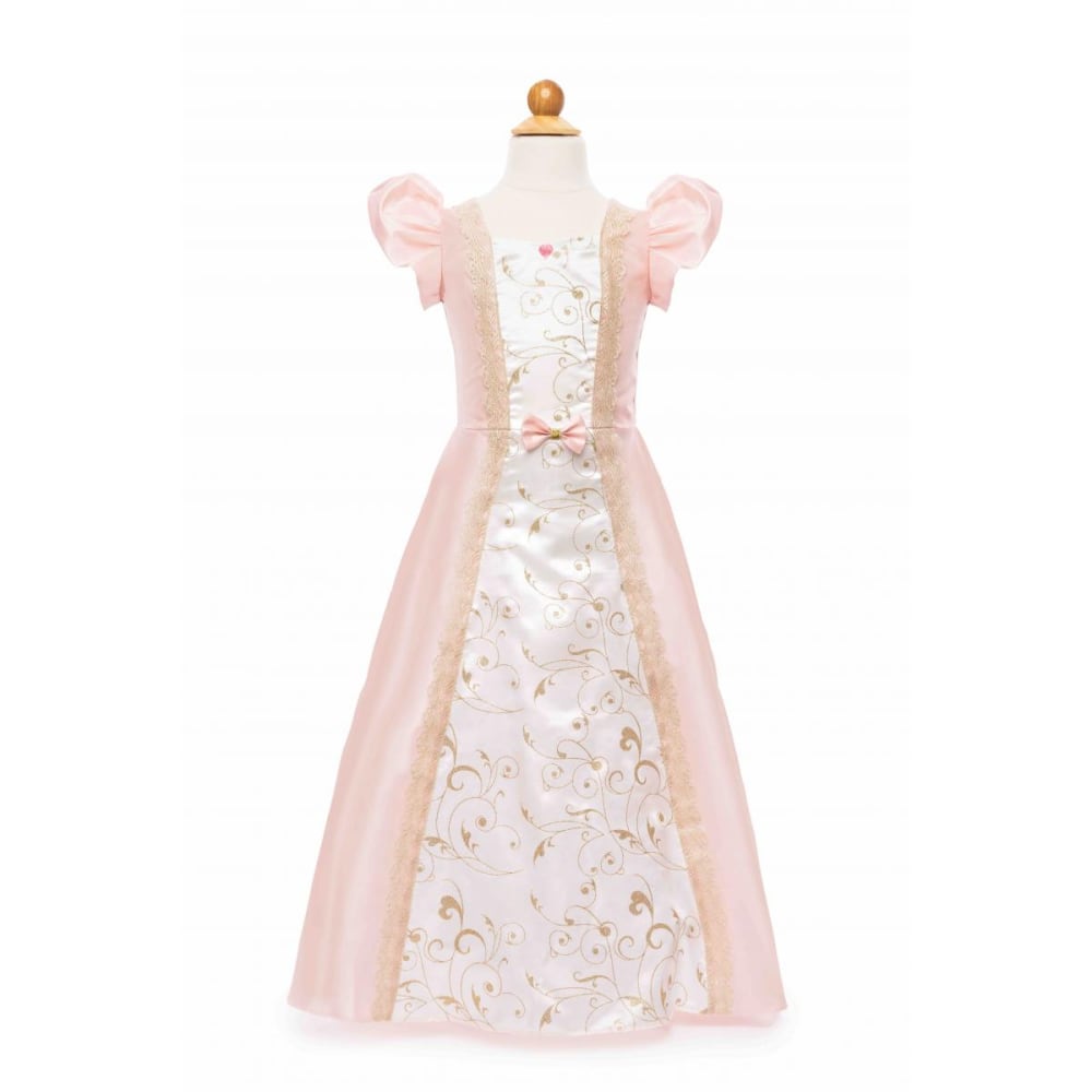 Robe Parisienne rose et blanche taille