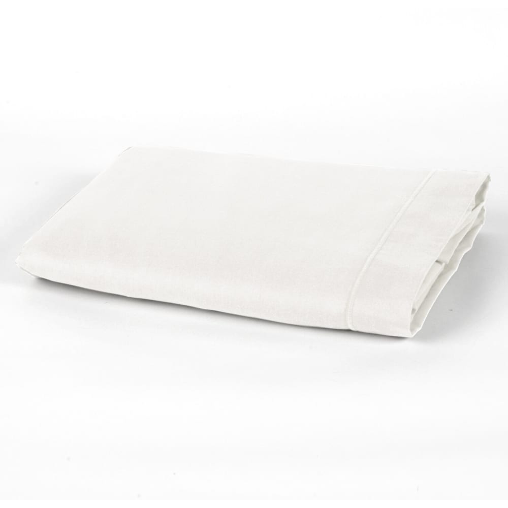 Draps plat coton blanc 240x300 cm