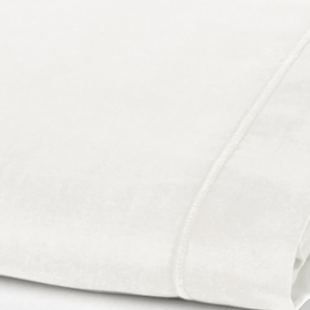 Draps plat coton blanc 240x300 cm — vue 3