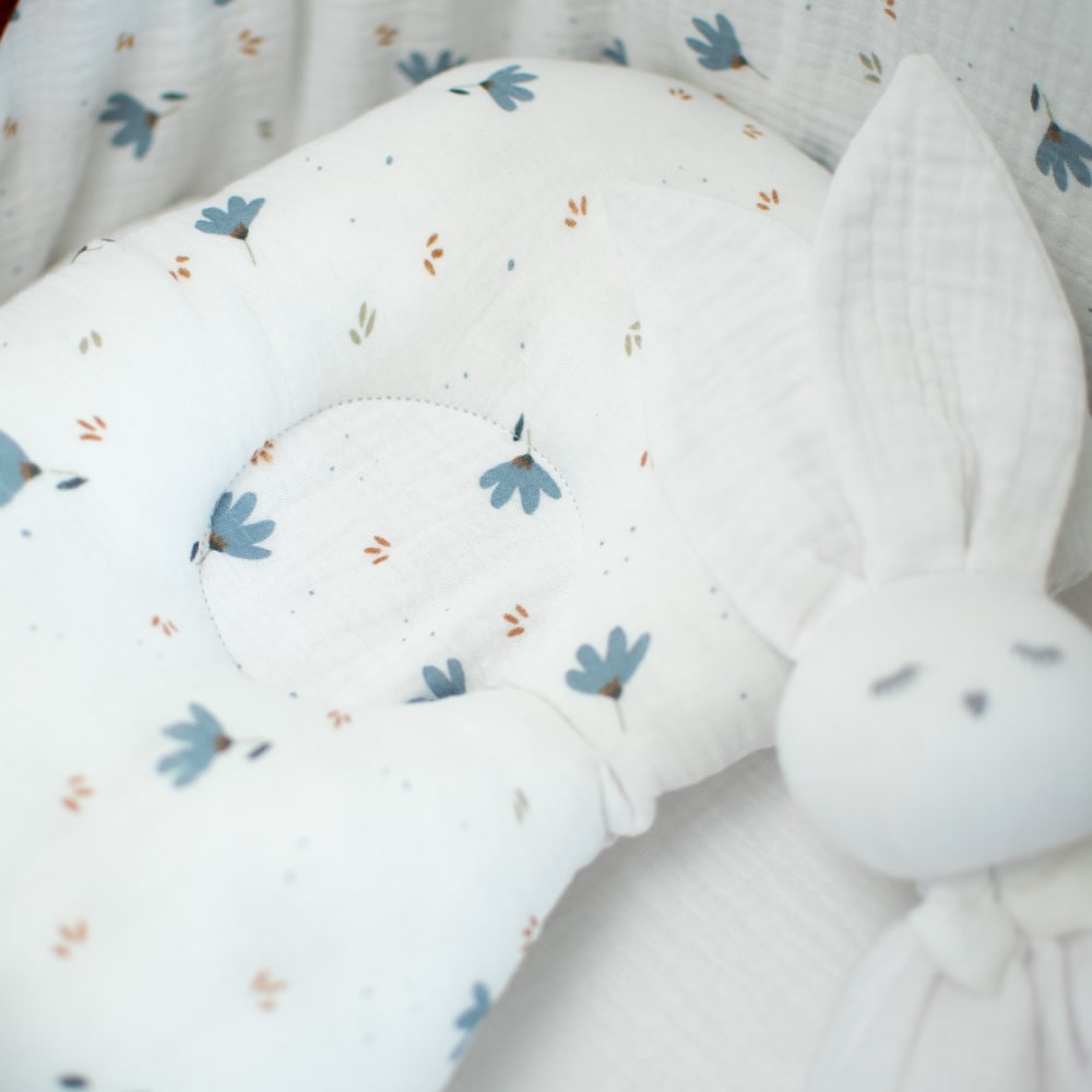 Babykopfstützkissen aus baumwollgaze weiß - Maisons Du Monde