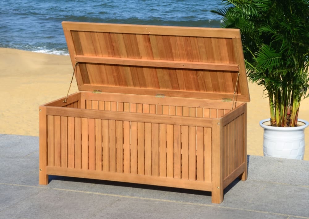 Außenbank aus Holz, Natur - Maisons Du Monde