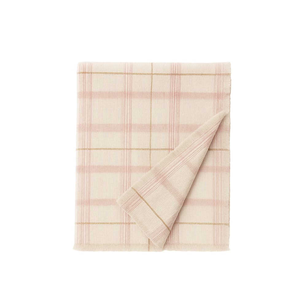 Lorena Canals Handgewebte Kinderbettdecke aus karierter Baumwolle, 140 x 200 cm BEIGE BAUMWOLLE Baby