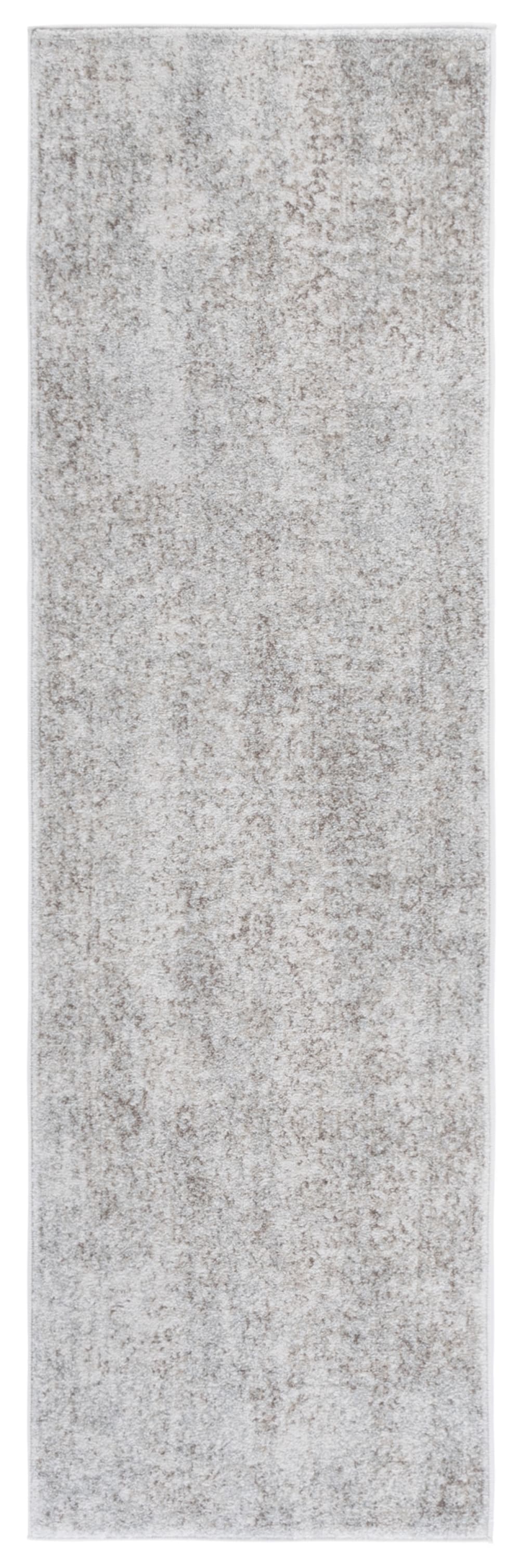 Tapis de transition en polypropylène blanc/taupe, 66 x 274 cm