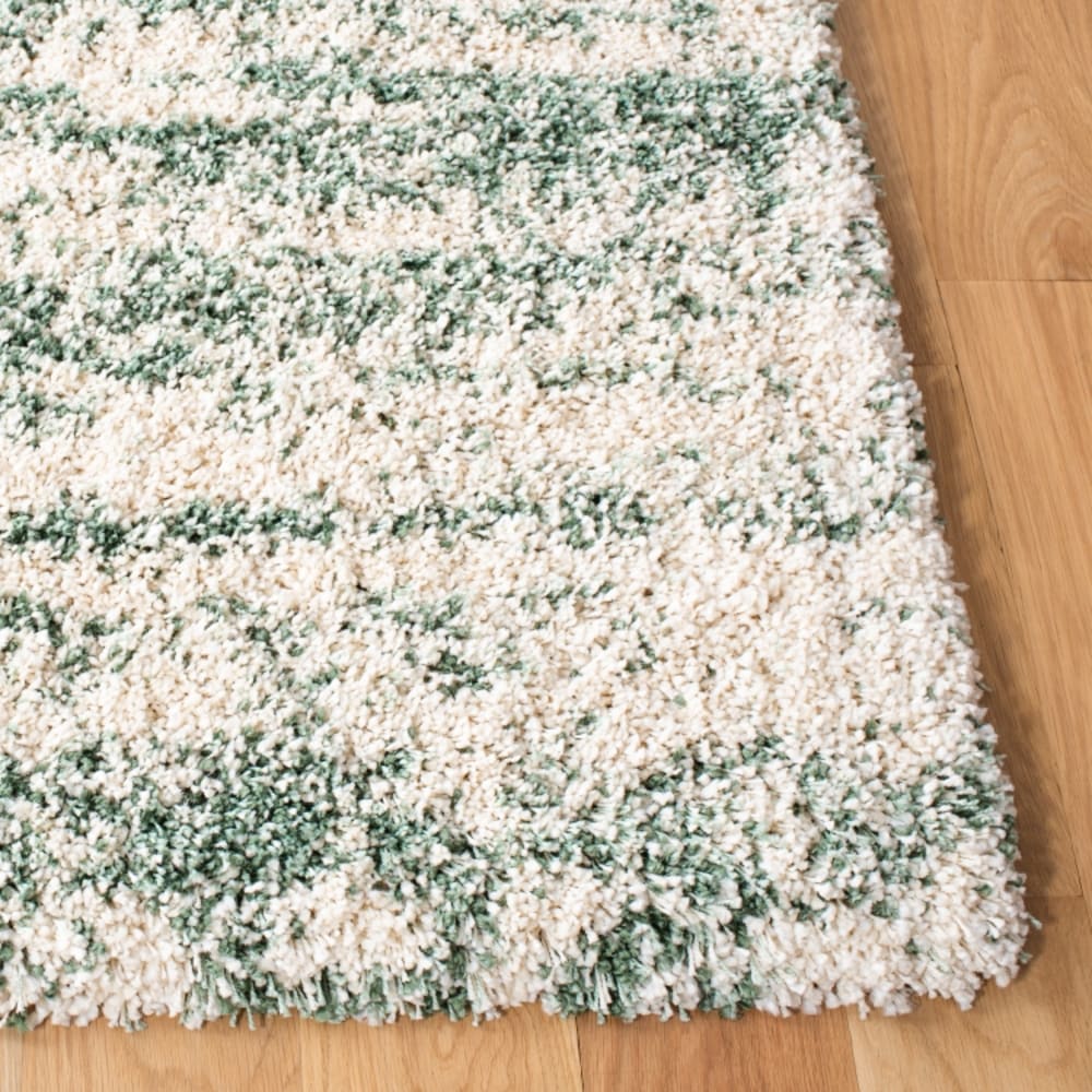 Tapis en polypropylène blanc/vert, 160 x 229 cm — vue 4