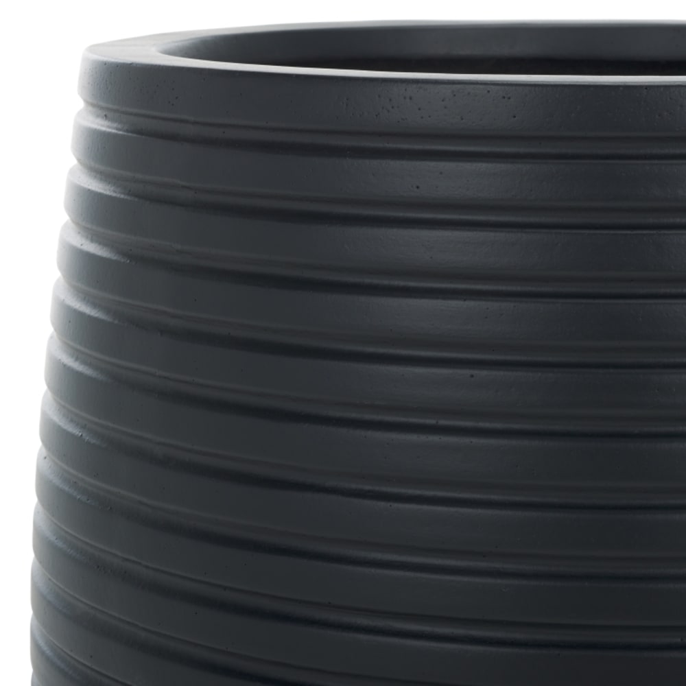 Ensemble de 2 pots de fleurs en céramique noire — vue 4