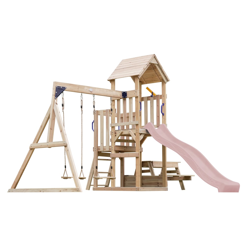 Aire de jeux avec toboggan,