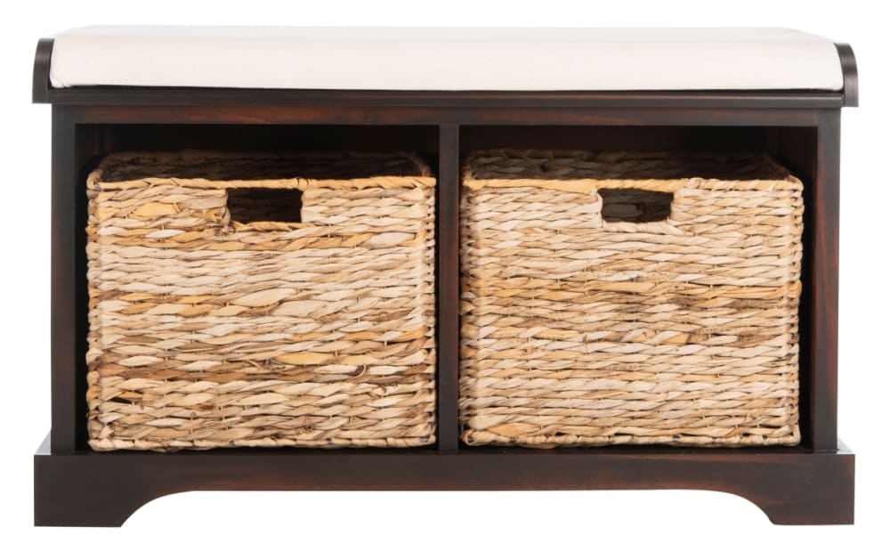 banc en bois marron