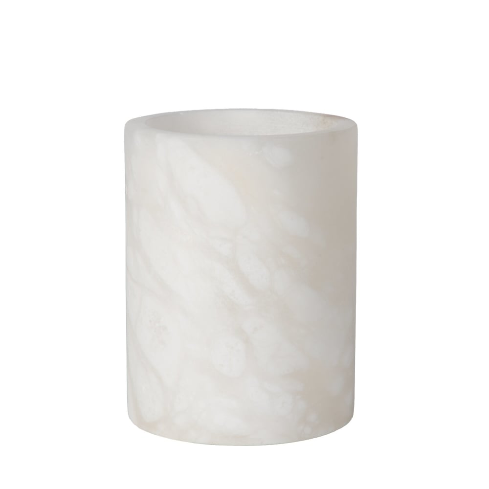 Photophore en composite beige naturel, design organique, taille m — vue 4