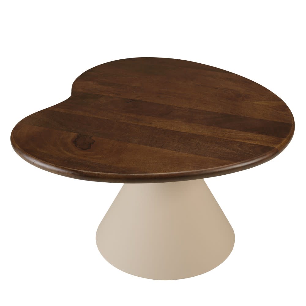 MACABANE Couchtisch mit Tischplatte aus Mangoholz style exotic Braun