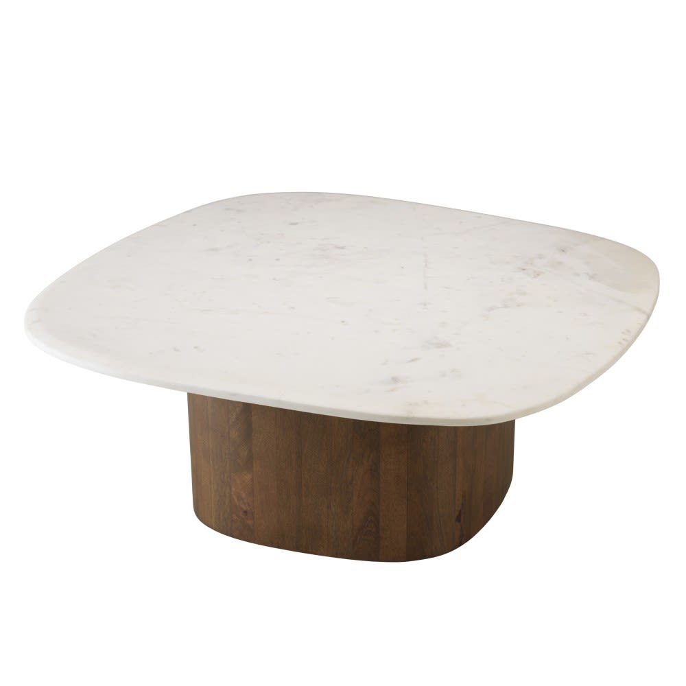 Table basse 80x75cm plateau - marbre