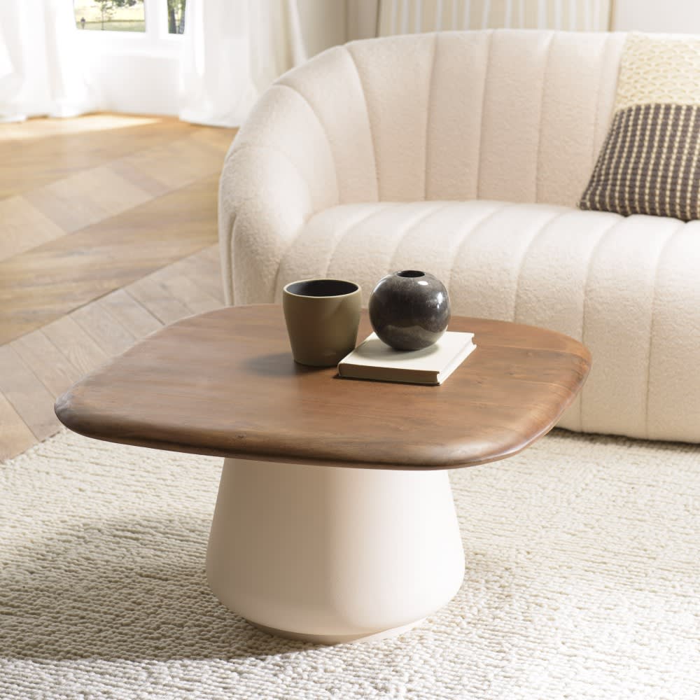 Couchtisch 70 x 70 cm aus Mangoholz - Maisons Du Monde