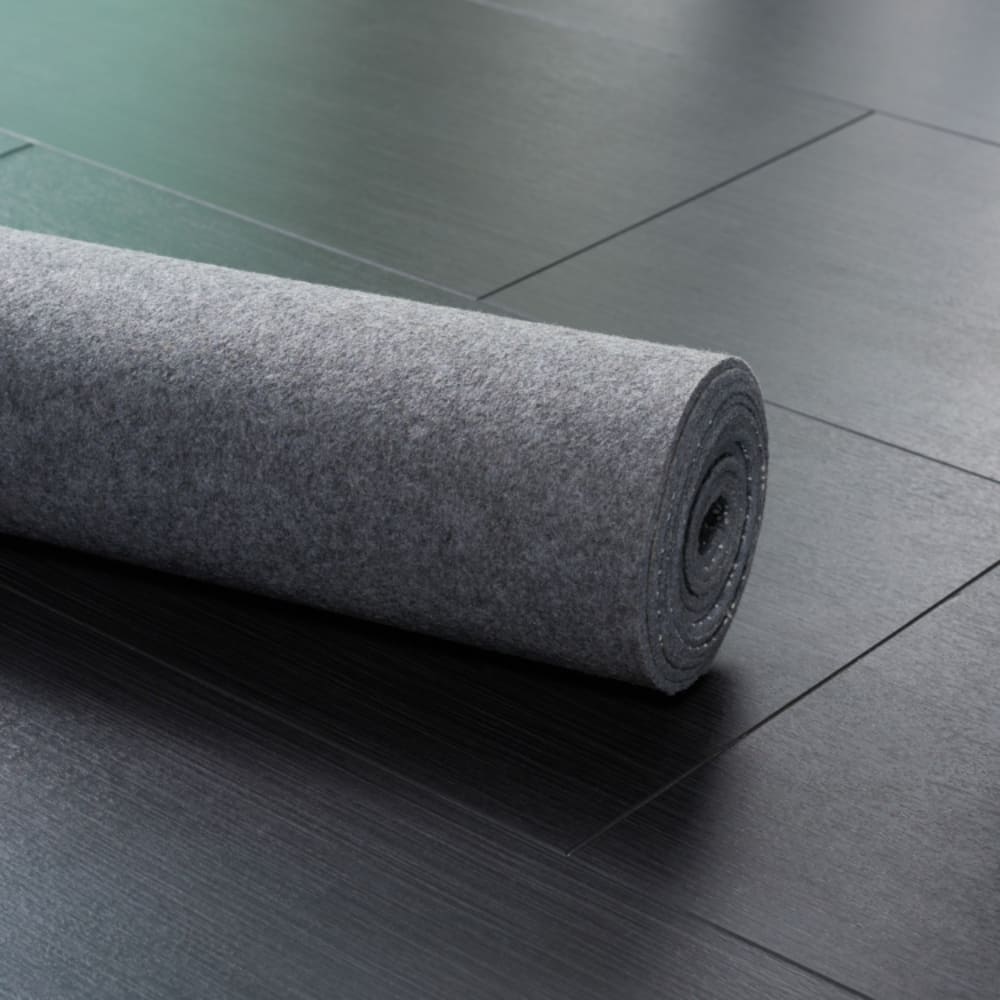Solide Tonal Polyester-Teppich in Grau, 183 x 274 cm - Maisons Du