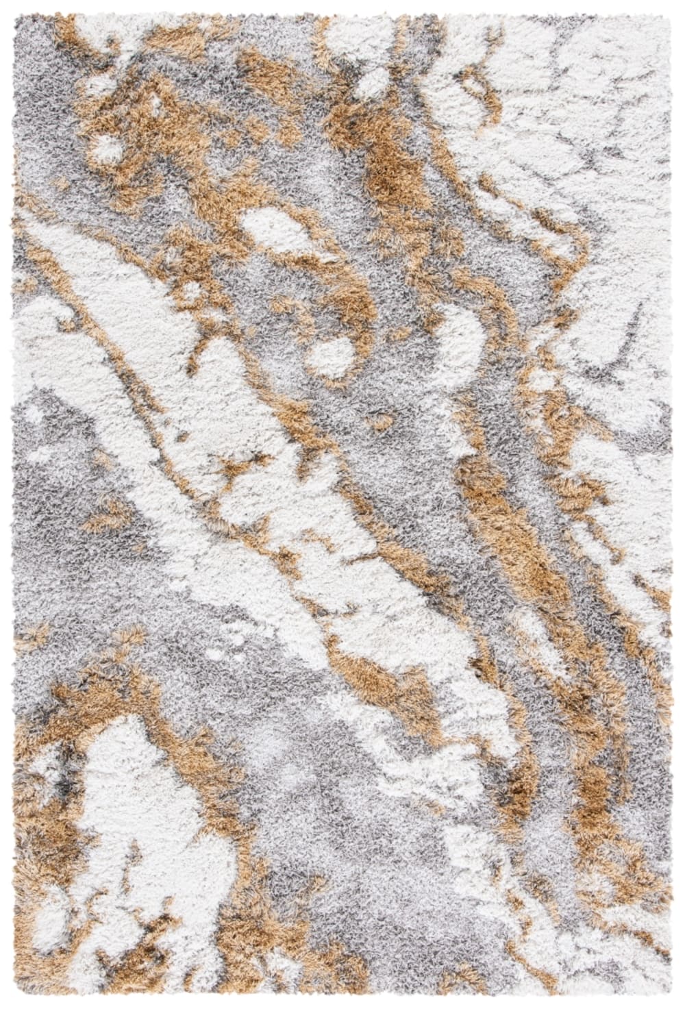 Tapis gris / or 183 x - 274