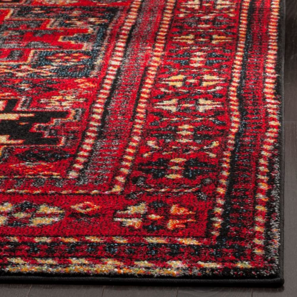 Tapis de transition en polypropylène rouge/multicolore, 69 x 244 cm — vue 4