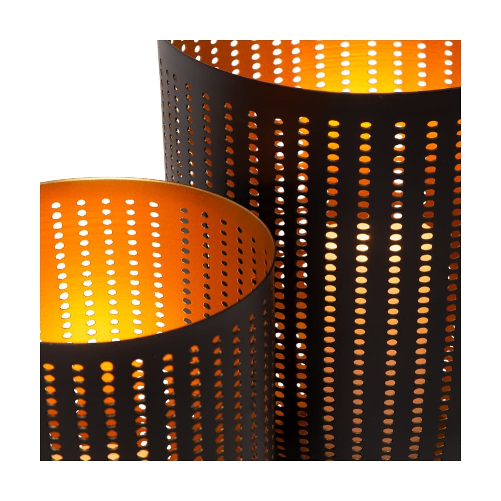 Kerzenhalter aus Metall, braun, 2er-Set - Maisons Du Monde