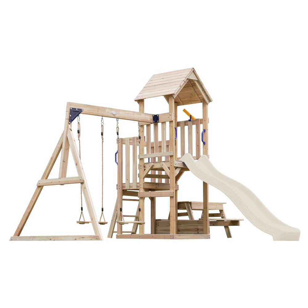 Aire de jeux avec toboggan,