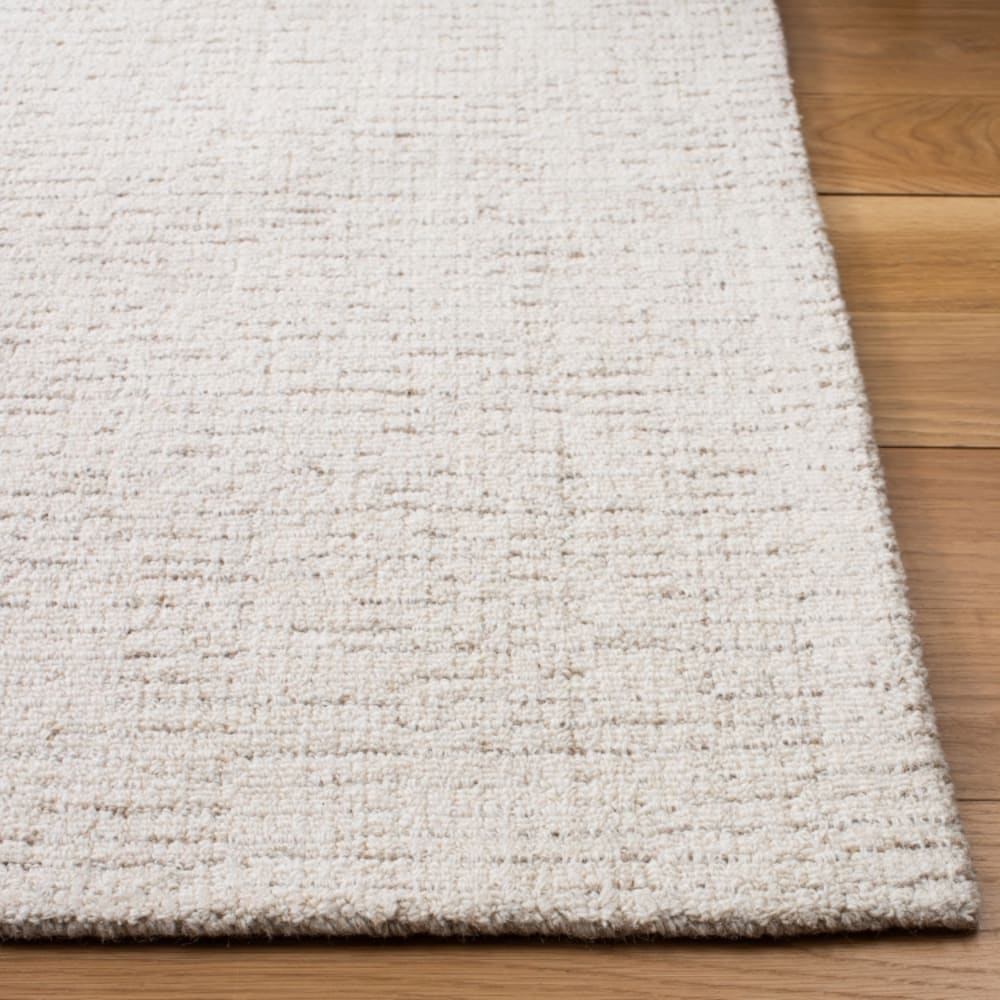 Tapis contemporain en laine blanc/beige, 69 x 244 cm — vue 4