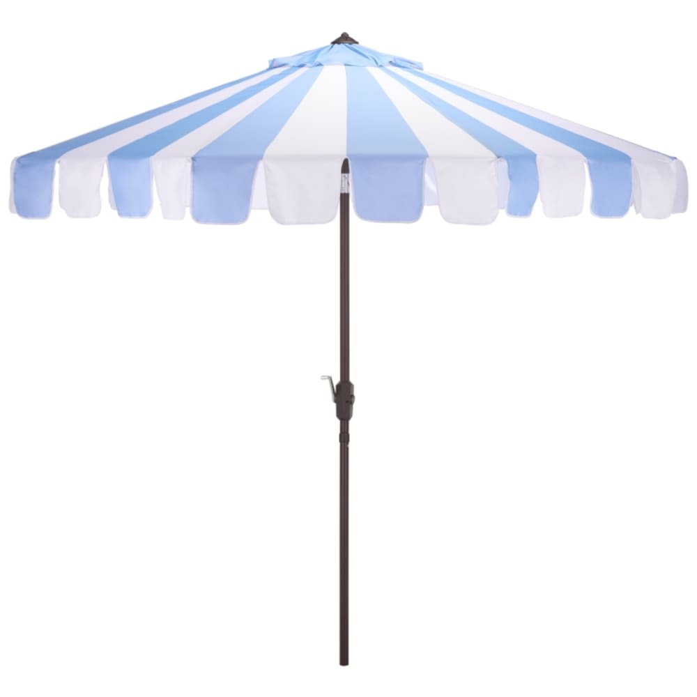 Parasol en métal rayure - bleu