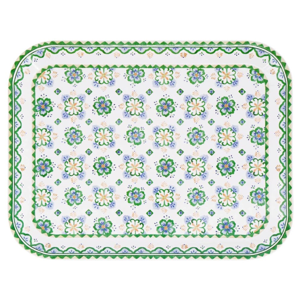 Plateau rectangulaire mélamine azuleros 33 x 26 cm