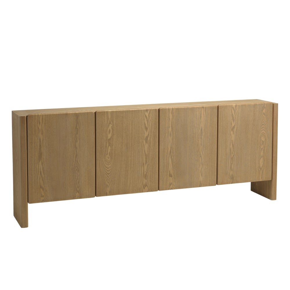 MACABANE Sideboard L213 in Naturfarbe mit 4 Türen style classic chic Braun Holz