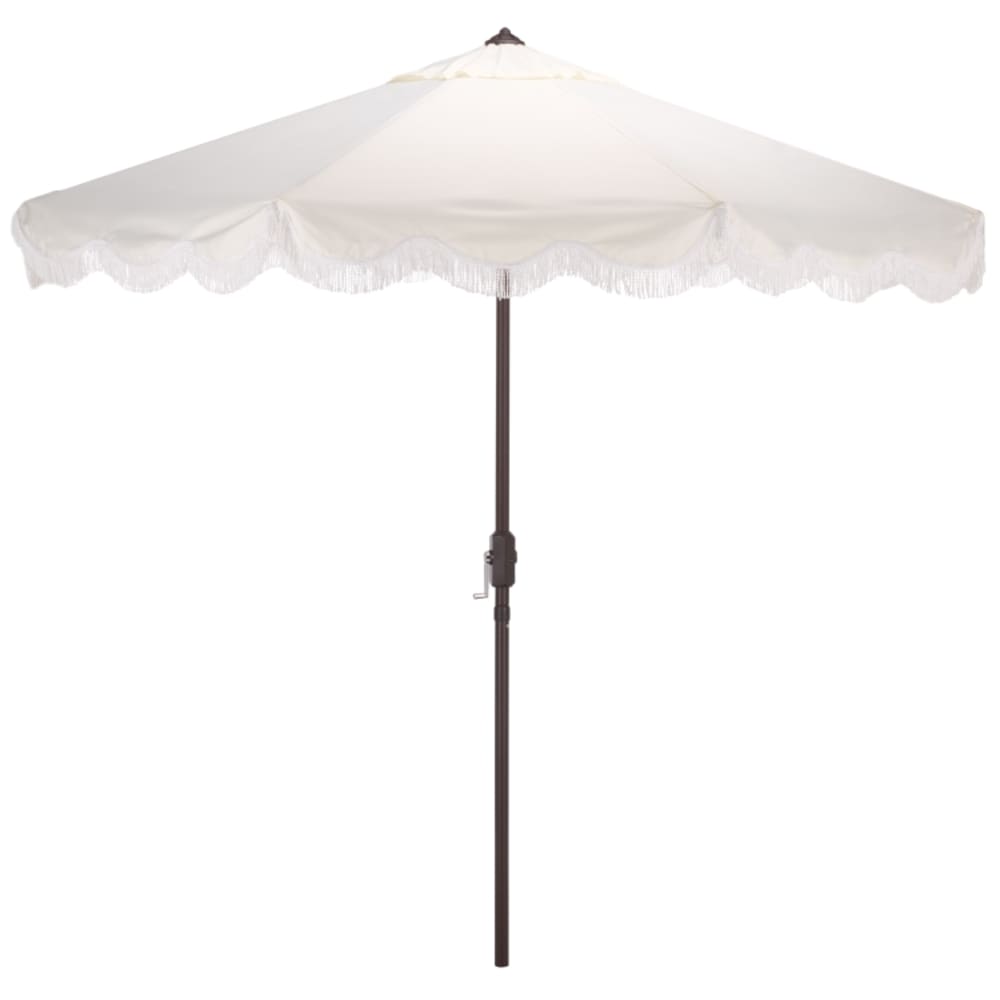 parasol en métal ivoire