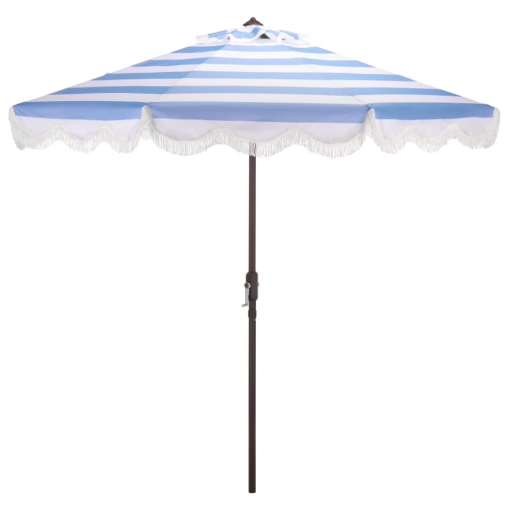 Parasol en métal rayure