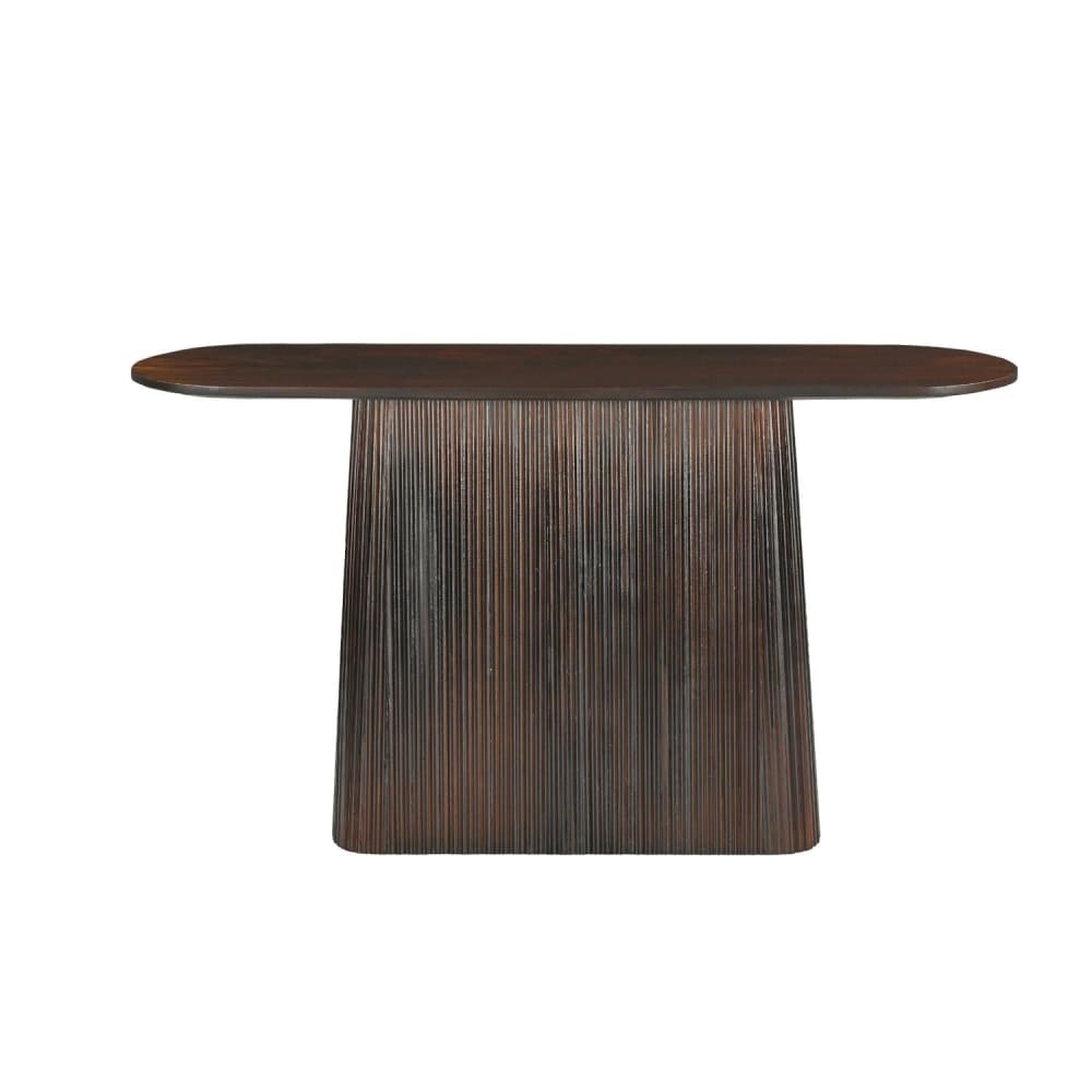 Livingfurn Konsolentisch Salvator aus Mangoholz 140cm, Dunkelbraun - -