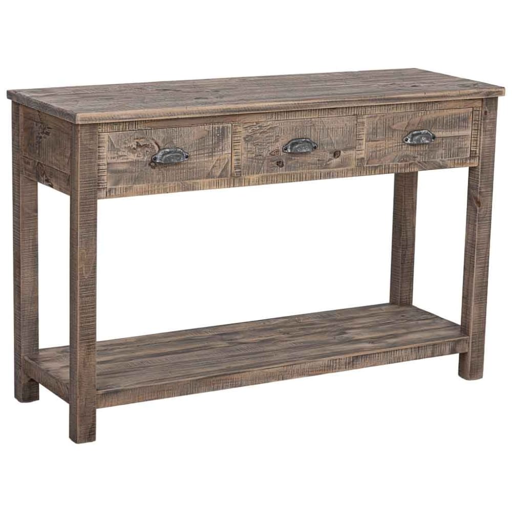 recibidor de madera marron 120x40x785h cm