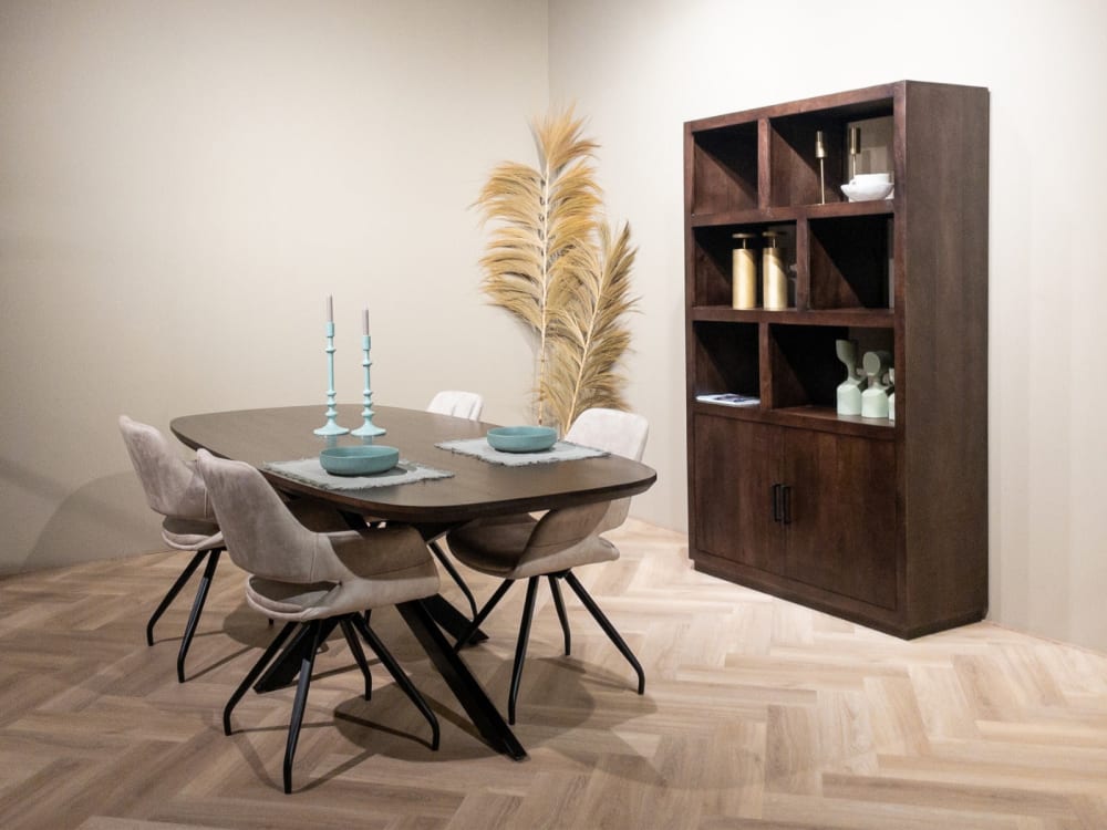Esstisch Jesper Oval 210*100cm, Dunkelbraun - Maisons Du Monde