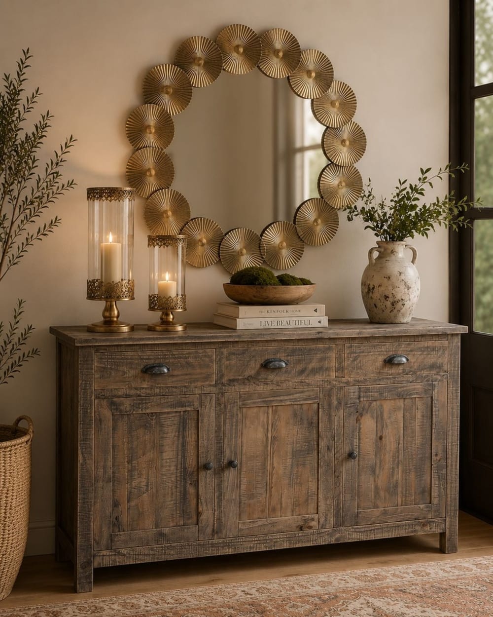 Sideboard, 140 x 40 x 86,5 cm (H) Braun - Maisons Du Monde